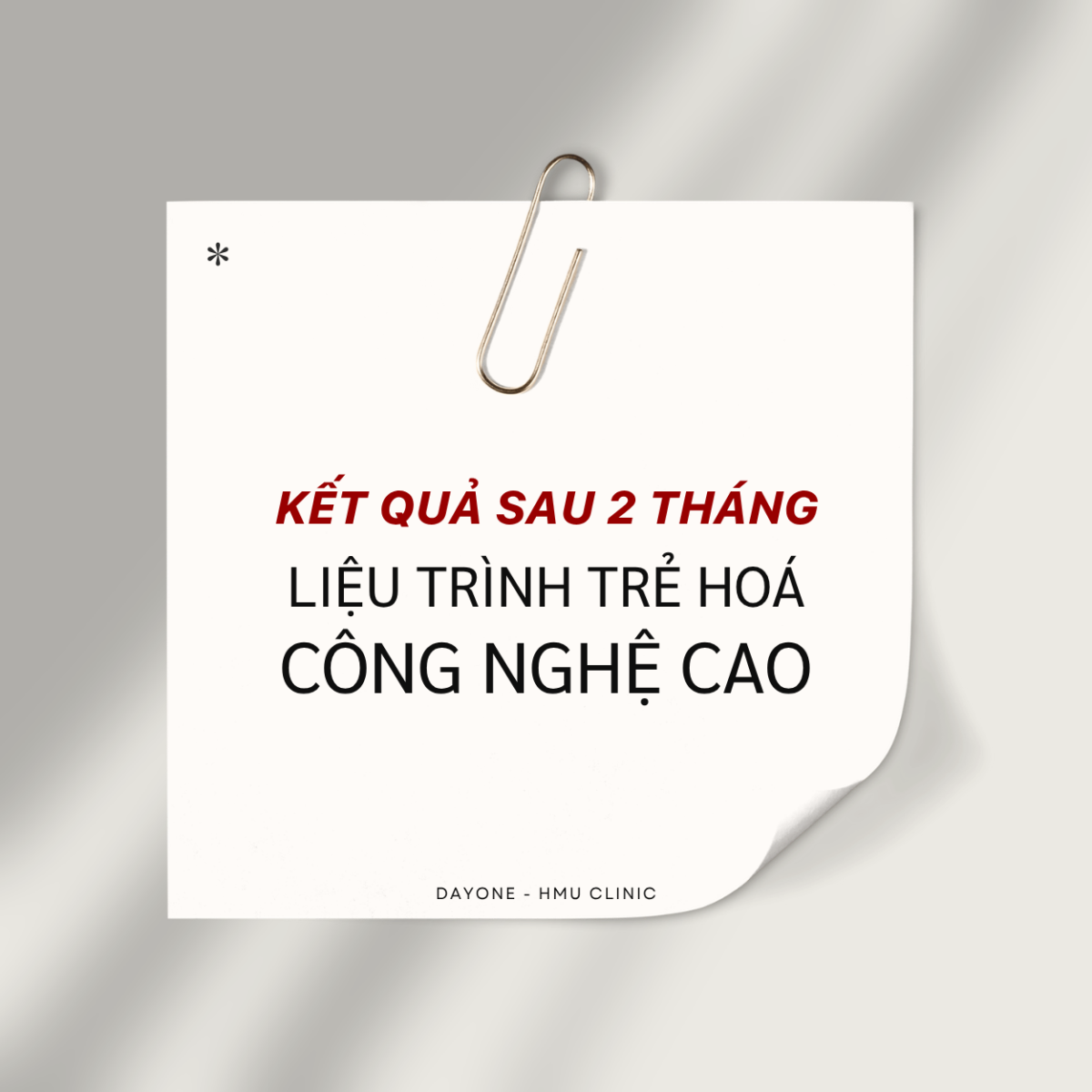Liệu Trình Trẻ Hoá Công Nghệ Cao tại Dayone!