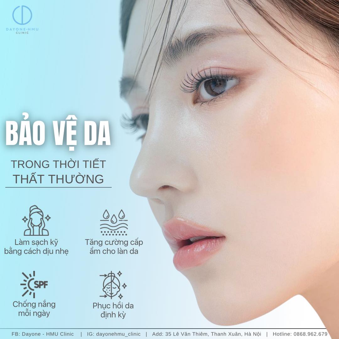 BẢO VỆ DA TRONG THỜI TIẾT THẤT THƯỜNG