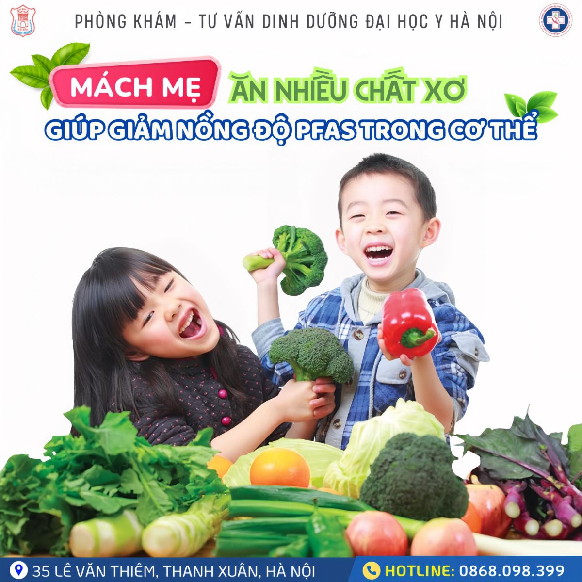 ĂN NHIỀU CHẤT XƠ – GIẢI PHÁP DINH DƯỠNG GIÚP HỖ TRỢ GIẢM PFAS TRONG CƠ THỂ