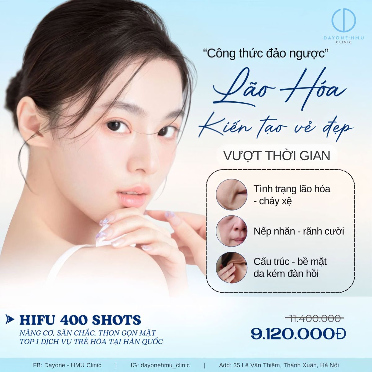 HIFU – "CÔNG THỨC ĐẢO NGƯỢC" LÃO HÓA KHÔNG PHẪU THUẬT
