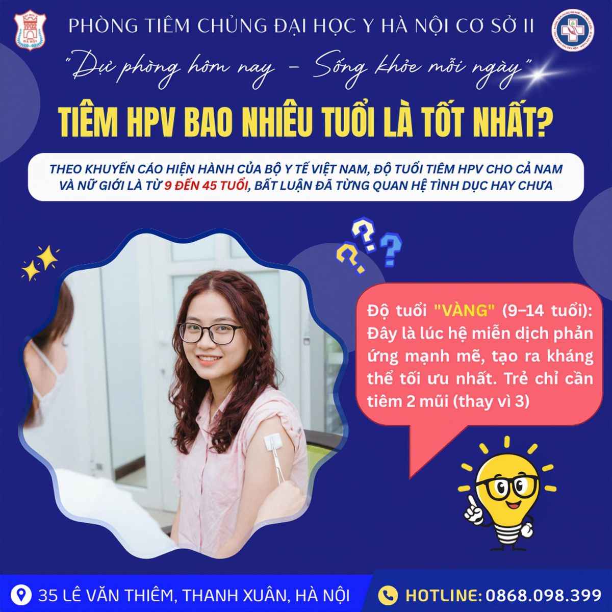 T.I.Ê.M HPV BAO NHIÊU TUỔI LÀ TỐT NHẤT?
