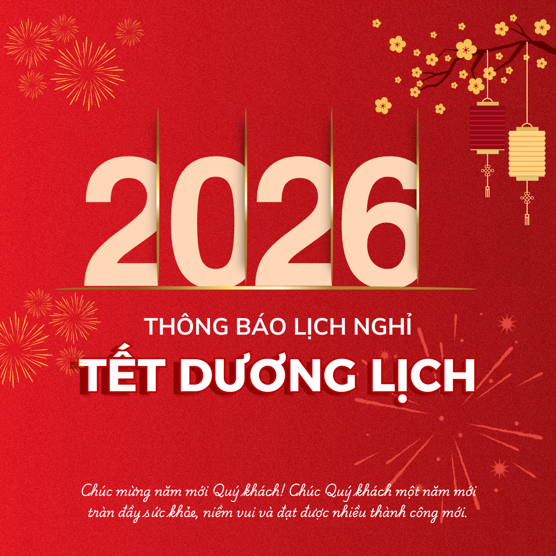 THÔNG BÁO LỊCH NGHỈ TẾT DƯƠNG LỊCH 2026 