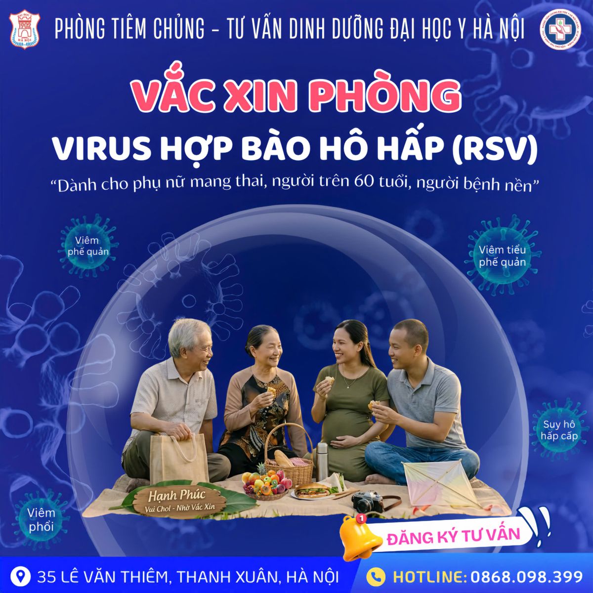 RSV – MỐI ĐE DỌA THẦM LẶNG ĐỐI VỚI NGƯỜI CAO TUỔI, NGƯỜI MẮC BỆNH NỀN VÀ TRẺ SƠ SINH