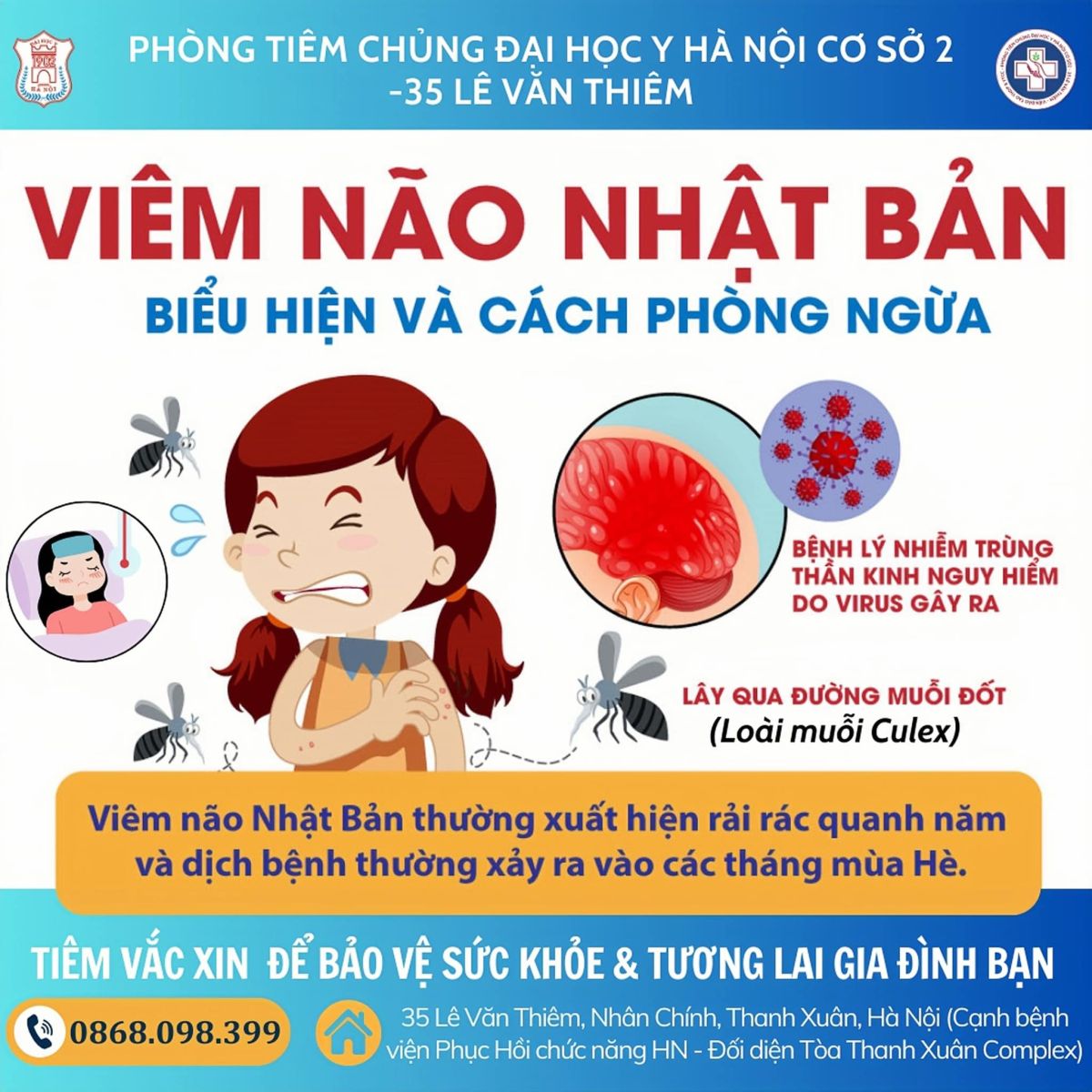 XÁC ĐỊNH MỘT BÉ 4 TUỔI TẠI ĐỒNG NAI DƯƠNG TÍNH VỚI VIRUS VIÊM NÃO NHẬT BẢN, KHÁCH HÀNG CHƯA TIÊM VẮC XIN PHÒNG BỆNH!