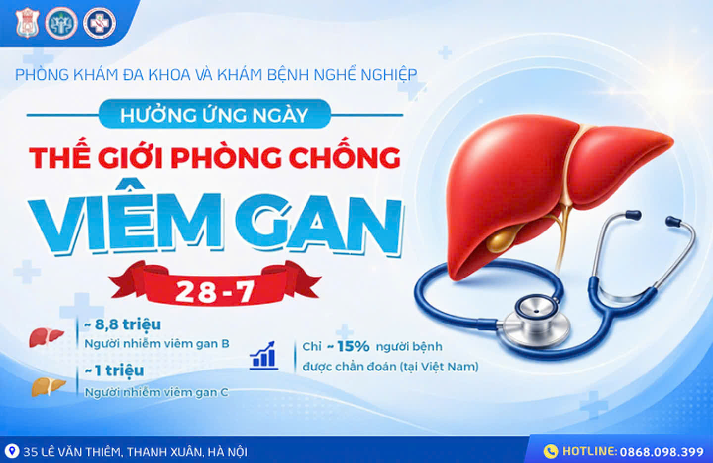 HƯỞNG ỨNG NGÀY VIÊM GAN THẾ GIỚI 28.07