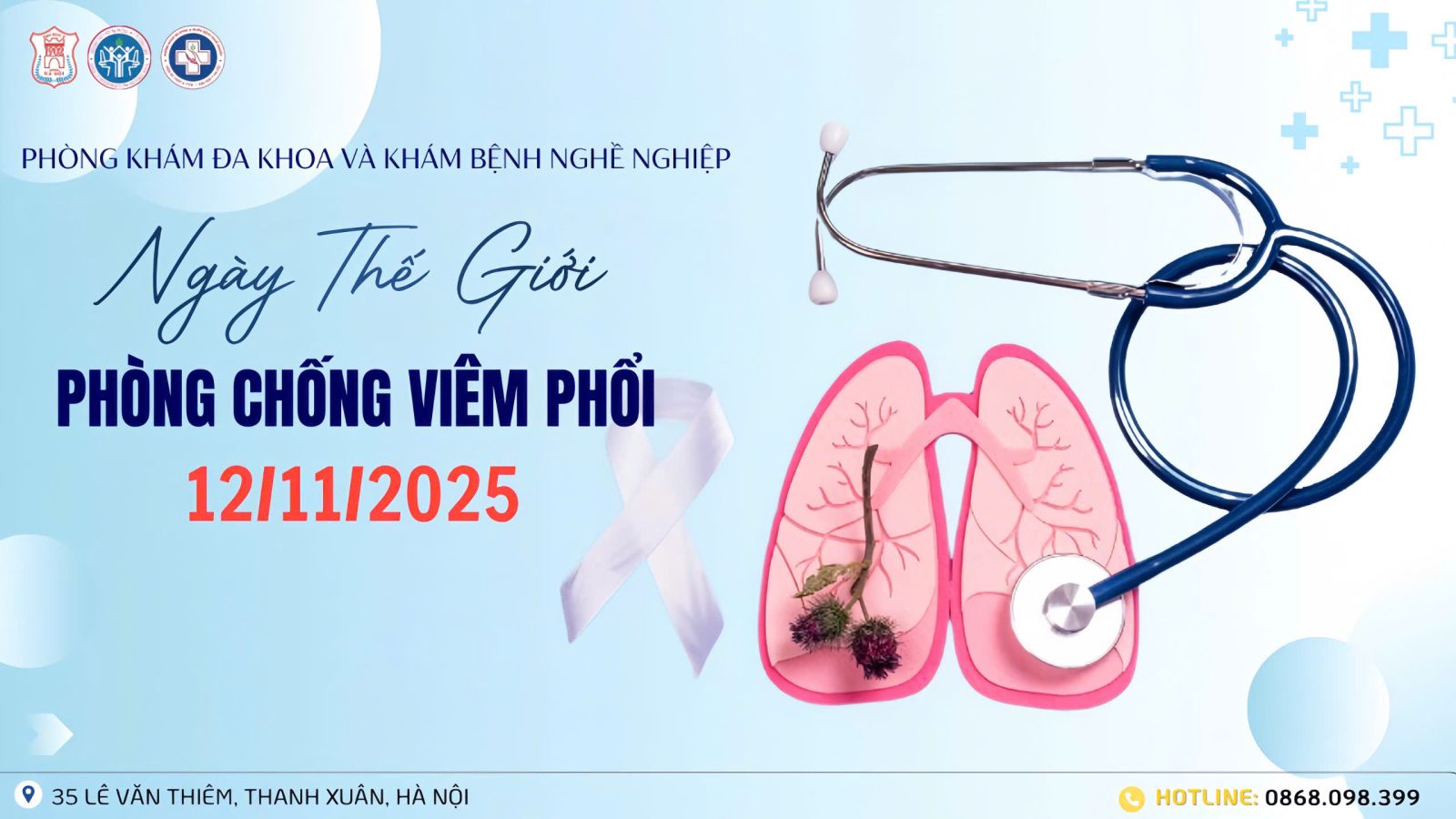 Hưởng ứng ngày Thế giới Phòng chống Viêm phổi (12/11/2025) 
