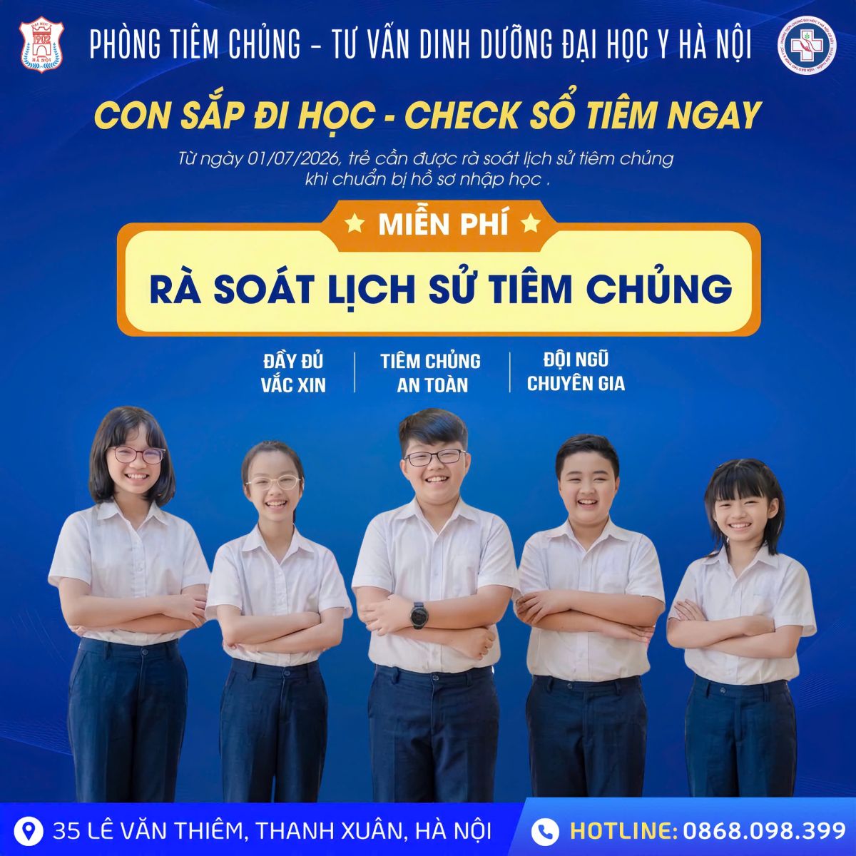 CON SẮP ĐI HỌC? BA MẸ ĐÃ KIỂM TRA SỔ TIÊM CỦA CON?