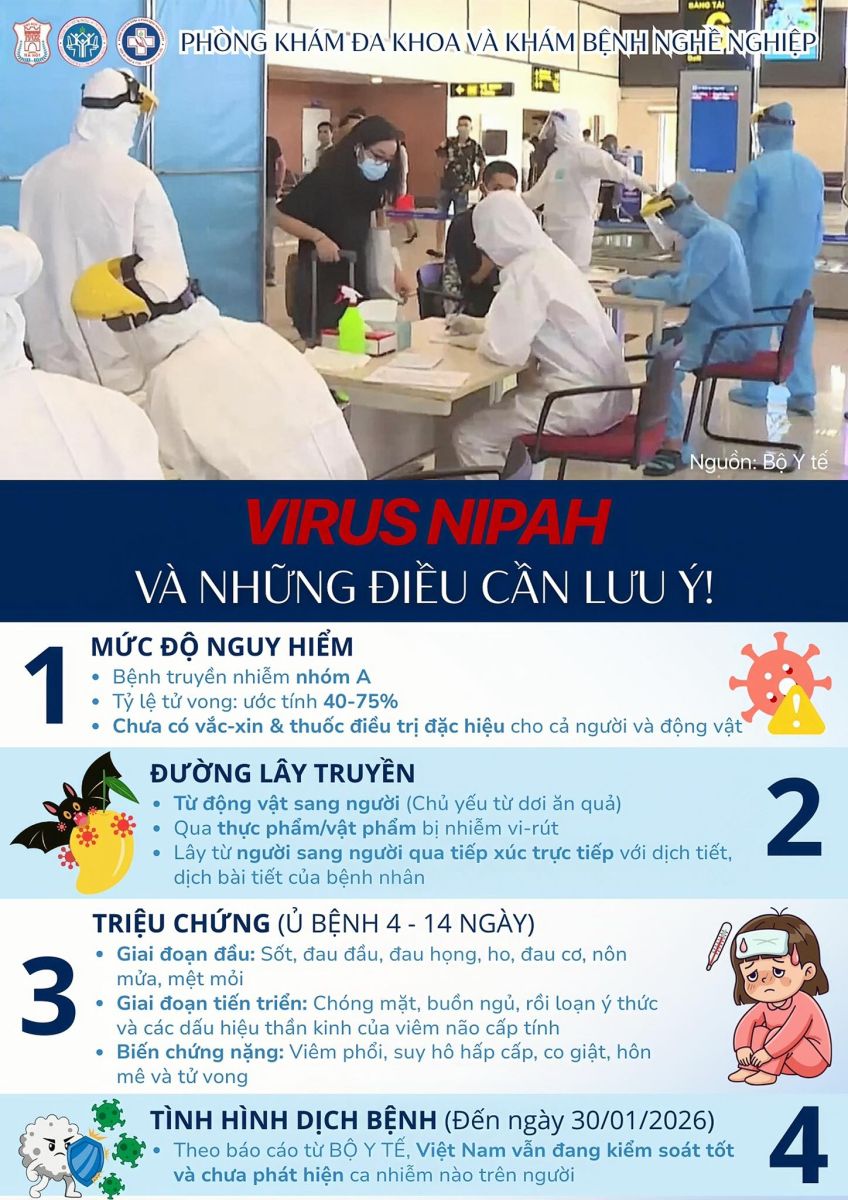 CẢNH BÁO Y TẾ | VIRUS NIPAH – TUYỆT ĐỐI KHÔNG CHỦ QUAN