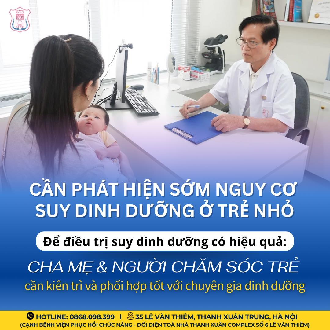 Để điều trị suy dinh dưỡng có hiệu quả: Cha mẹ và người chăm sóc trẻ cần kiên trì và phối hợp tốt với chuyên gia dinh dưỡng.