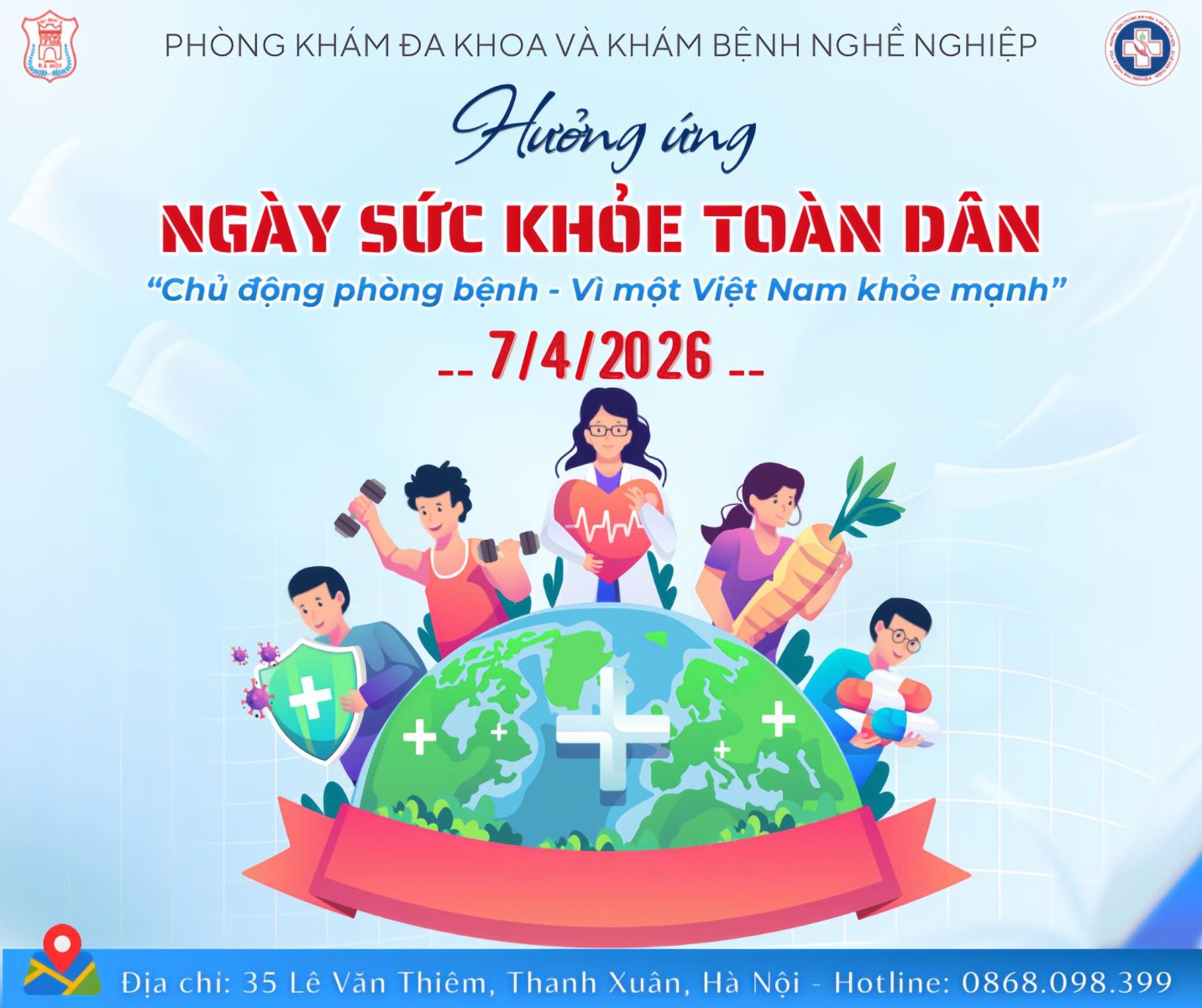 HƯỞNG ỨNG NGÀY SỨC KHOẺ TOÀN DÂN 7/4/2026