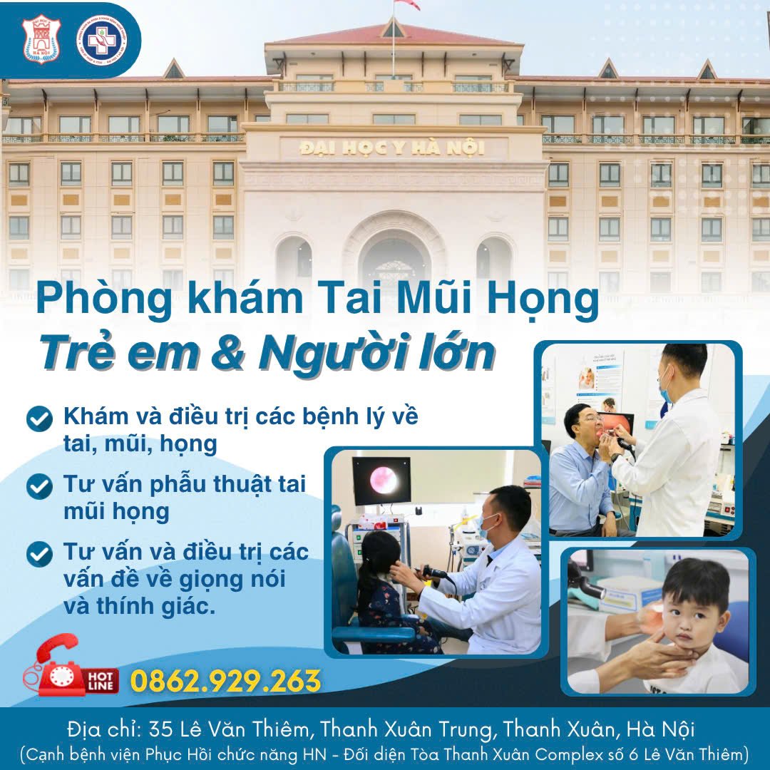 Phòng khám Tai Mũi Họng Đại học Y Hà Nội, Cơ sở 35 Lê Văn Thiêm, Thanh Xuân, Hà Nội